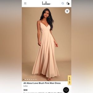 Blush Bridesmaid Dress